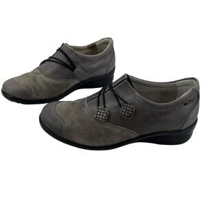 Fidelio Hallux Comfort Shoes – Gray Suede, UK 4, Made in Austria, Orthopedic Fit